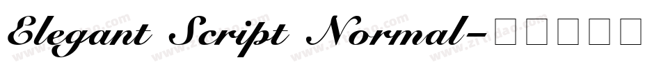 Elegant Script Normal字体转换